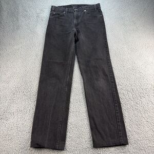 Levi's 505 Orange Tab VTG 90s Jeans Mens 32x31 (Tag 33x34) Hemmed Black USA